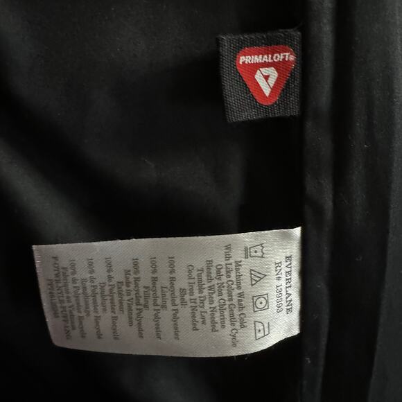 NWOT EVERLANE ReNew Long Puffer Chestnut L - Picture 8 of 8